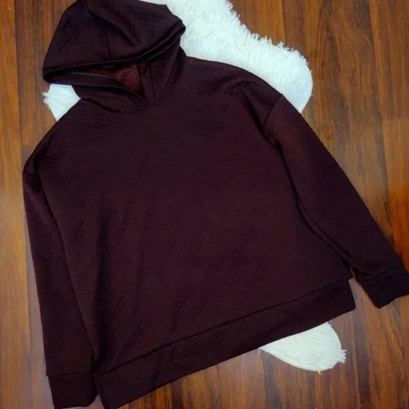 Victoria's Secret Sport Quilted Maroon Hoodie - Picture 1 of 1